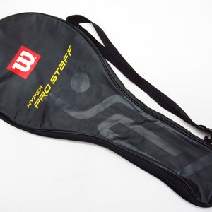 WILSON "HYPER PRO STAFF" SINGLE ZIPPERED TENNIS RACQUET COVER W/ STRAP