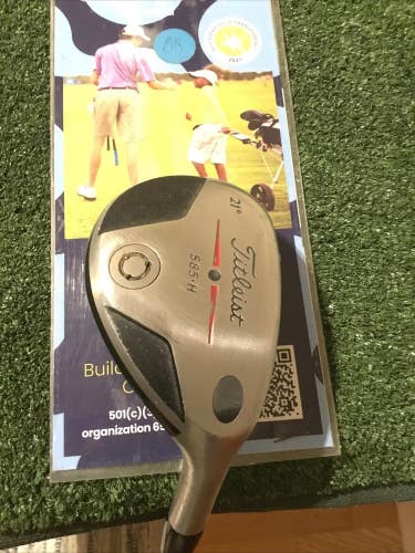 Titleist 585-H PT 21* Hybrid Stiff Aldila NV Proto 80 Graphite Shaft (39.5)
