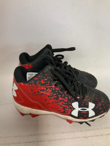 Used Under Armour MLB BB/SB Cleats Red Youth 12.0 11823-S000033200