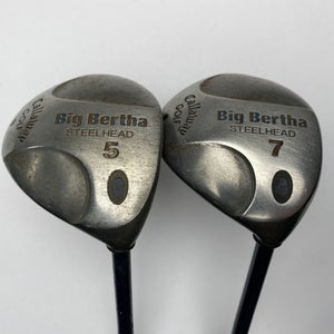 Callaway Steelhead 5 & 7 Fairway Wood Set 18* 21* Ladies Gems 99 Ladies RH