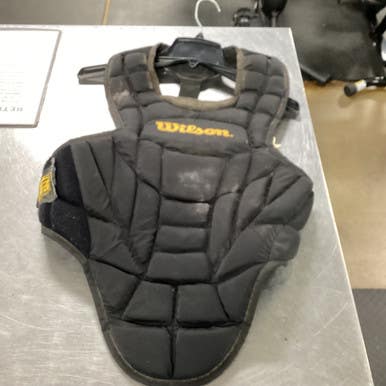 Used Wilson EZ GEAR Catchers Chest Protector Black Adult 11479-S000400469