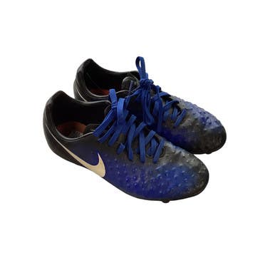 Used Nike MAGISTA OPUS II FG Soccer Cleats Black And Royal Blue Junior 05.5 11479-S000400535