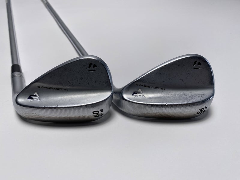 TaylorMade Milled Grind 3 Raw Chrome Wedge Set 56* 12 60* 10 TT DG Mens RH