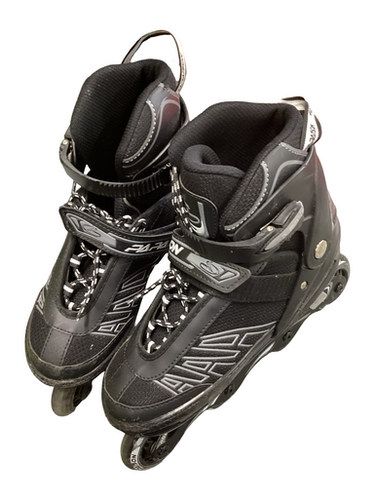 Used PAPASION ROLLER BLADES Junior Rec Fitness Skates Black Adjustable 11613-S000165108