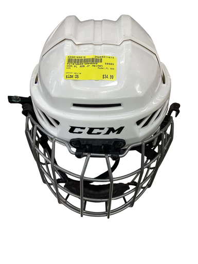 Used CCM FL 3DS Helmet Cage Combo White One Size 11613-S000165016