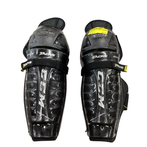 Used CCM TACKS 9550 Junior Shin Guards Black 11" 11613-S000165009