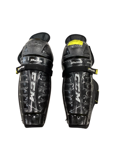 Used CCM TACKS 9550 Junior Shin Guards Black 11" 11613-S000165009