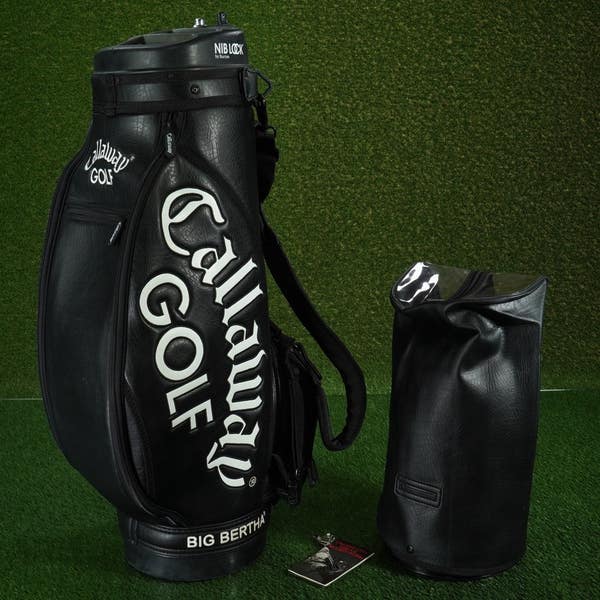 CALLAWAY BIG BERTHA STAFF BAG W/ NIB LOCK GOLF CART SECURITY LOCK