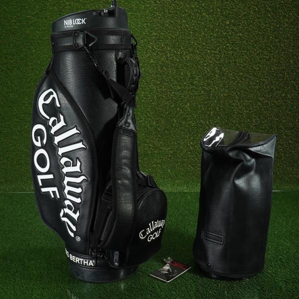CALLAWAY BIG BERTHA STAFF BAG W/ NIB LOCK GOLF CART SECURITY LOCK