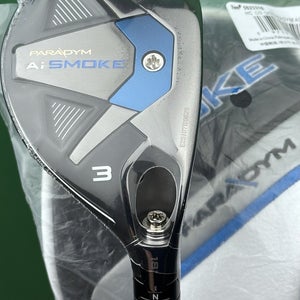 Callaway Paradym Ai Smoke Rescue 3-Hybrid 3H 18* Regular Flex Cypher Sixty NEW!