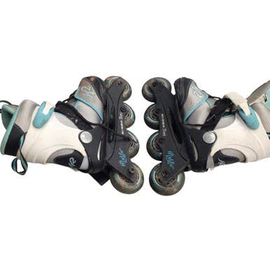 Used K2 Roller Hockey Skates White Adjustable 11760-S000079839