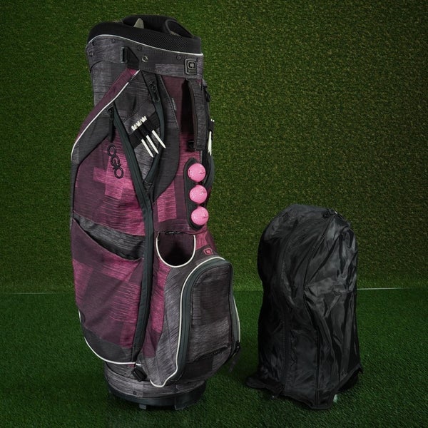 OGIO DUCHESS WOMEN'S CART BAG 15 WAY LADIES GOLF BAG, PURPLE / PINK / GRAY, WOW!