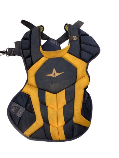 Used All Star CHEST PROTECTOR Catchers Chest Protector Navy Blue Youth 11884-S000049875