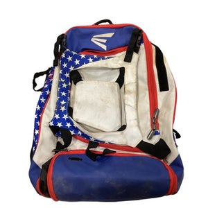 Used Easton AMERICAN FLAG BASEBALL BAG BB/SB Player Carry Bag Navy Blue 11884-S000049876
