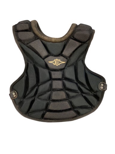 Used Easton BLACK AND GREY CHEST PROTECTOR Catchers Chest Protector Black Intermed 11884-S000049859
