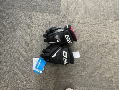 Used Bauer LIL SPORT Junior Gloves Black 10" 11614-S000218574