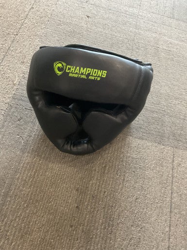 Used Martial Arts Head Gear Black 11614-S000218557