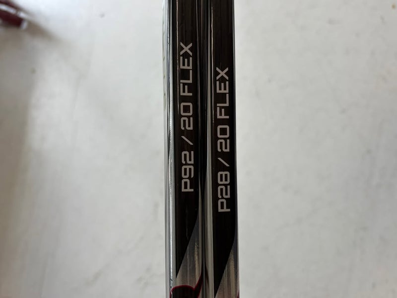 Youth Bauer Hyperlite 2 Left Hand Hockey Sticks COMBO P28 and P92