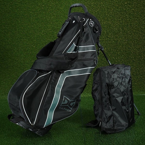 DATREK IDS GO-LITE 14 STAND BAG 14 WAY GOLF BAG BLACK / GRAY ~ EXCELLENT!!