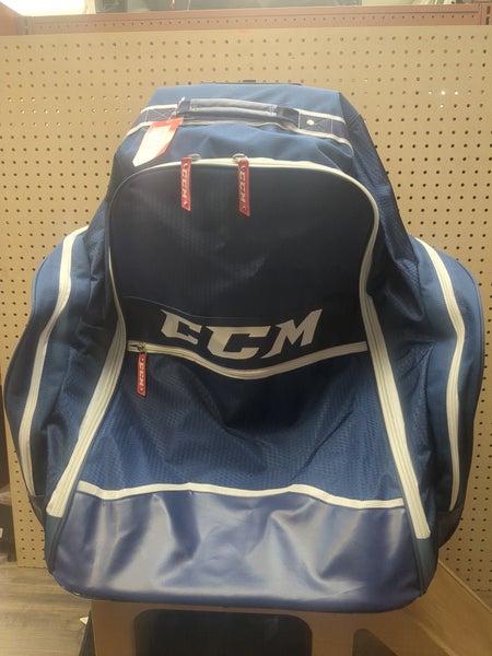 CCM Bag (New) 390 Wheeled Backpack Navy/White 18"