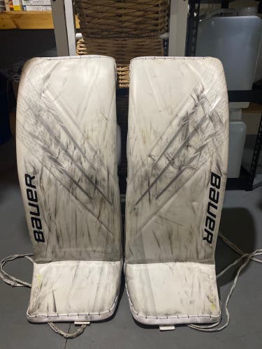 Small  Bauer Hyperlite Goalie Leg Pads (Used)