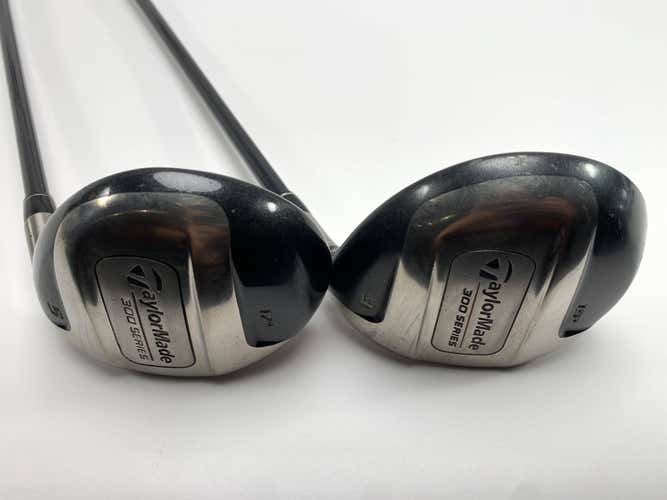 TaylorMade 300 3 & 5 Fairway Wood Set 15* 17* Lite R-80 80g Regular Mens RH