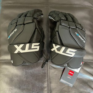 New STX Surgeon Lacrosse Gloves Large Black
