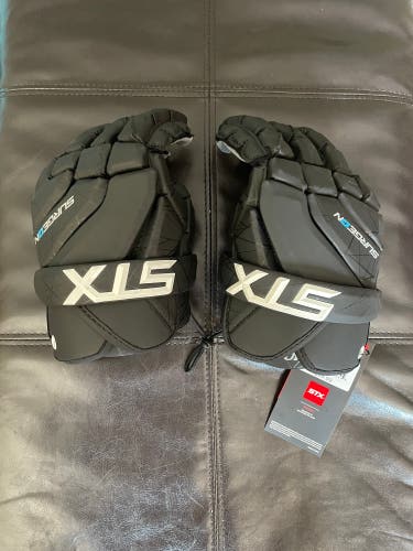 New STX Surgeon Lacrosse Gloves Large Black