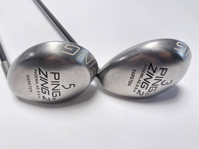 Ping Zing 2 3 & 5 Fairway Wood Set 15* 18* Aldila Regular Graphite Mens RH