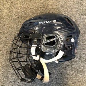 Blue Medium Bauer Re-Akt 85 Helmet (Used)