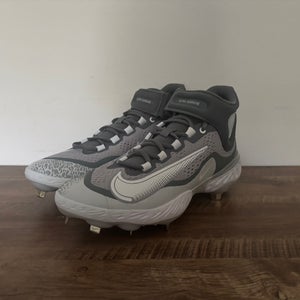 Alpha Huarache Elite 4 Mid 'Wolf Grey White' Side 12
