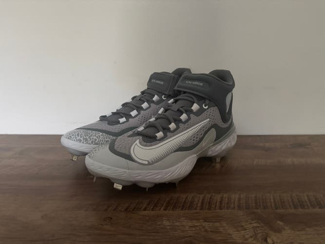 Alpha Huarache Elite 4 Mid 'Wolf Grey White' Side 12