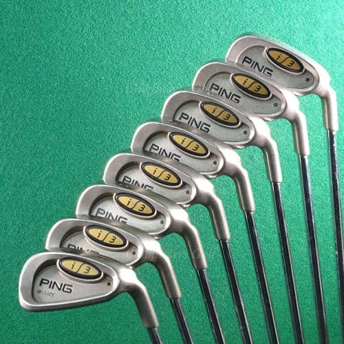 Ping i3 O-Size Black Dot 3-PW Iron Set Karsten Cushin JZ Steel Stiff
