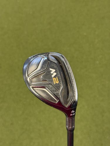 Taylormade M2 Resclie Demo 2017 22* 4 Hybrid Stiff Flex Accra Prototype