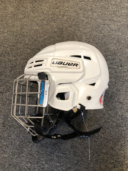 White Small Bauer IMS 5.0 Helmet (Used)
