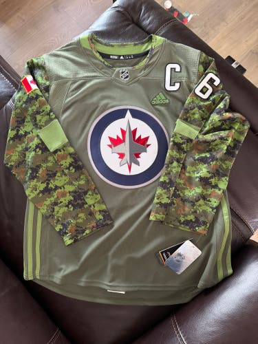 Adidas Winnipeg Jets Blake Wheeler Authentic Camo Jersey NWT