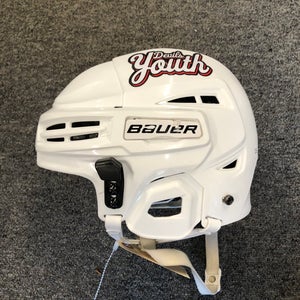 White Small Bauer IMS 5.0 Helmet (Used)