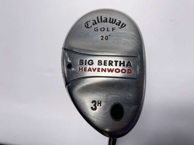 Callaway Big Bertha Heavenwood 3 Hybrid 20* RCH 75w Stiff Steel Mens RH