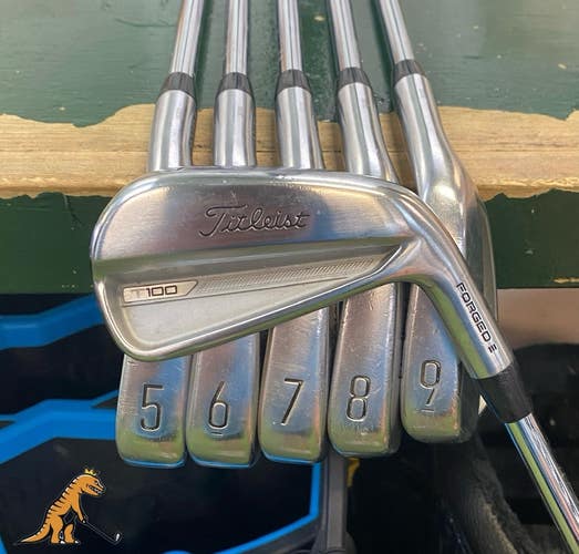 2023 Titleist T100 Forged Iron Set 4-9-iron Dynamic Gold Tour Issue Mid X100