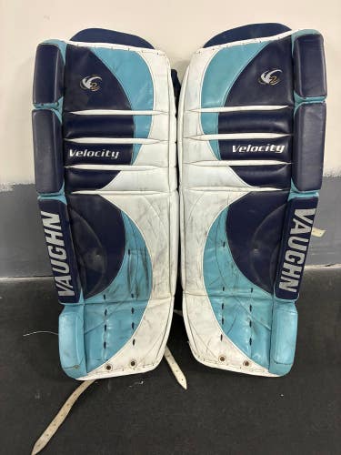 34" Senior Vaughn Velocity V2 Goalie Leg Pads (Used)