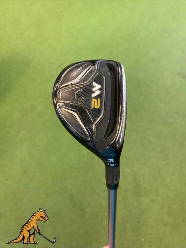 Used RH TaylorMade M2 Black 19* 3 Hybrid Matrix Ozik Graphite Stiff Flex