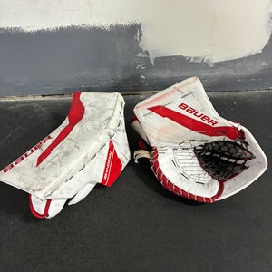 Senior Bauer Supreme Shadow Goalie Glove & Blocker | Gylander Pro Stock