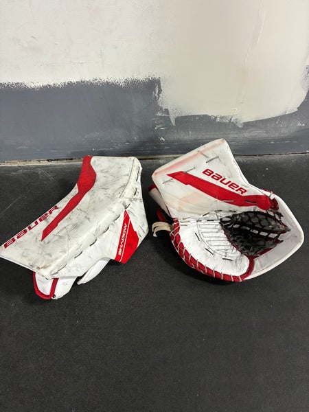 Senior Bauer Supreme Shadow Goalie Glove & Blocker | Gylander Pro Stock