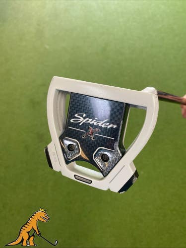 Used RH TaylorMade Spider X Chalk 34 Mallet Putter + HC