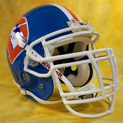 Throwback Denver Broncos custom fullsize Schutt Air football helmet XL