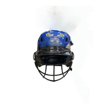 Used Adidas CLIMA COOL Batting Helmet w/Mask Royal Blue Fits all 11859-S000024077
