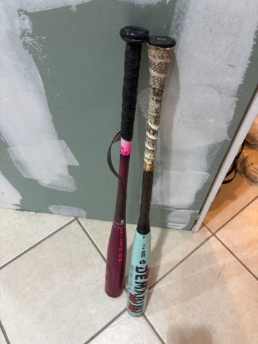 2024 DeMarini Voodoo One Pink BBCOR Certified Bat (-3) 31 oz 34" (Used)