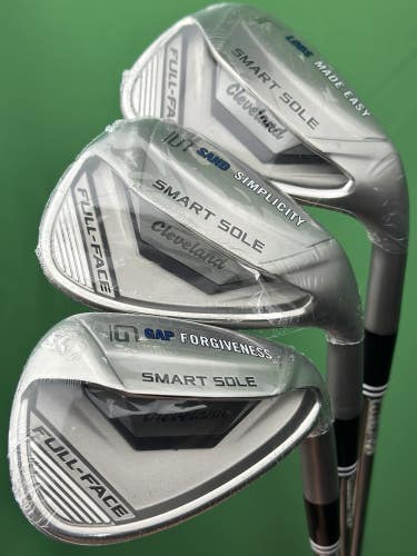 Cleveland 2024 Smart Sole Full Face Wedge Set Right Hand Steel GW, SW, LW NEW!