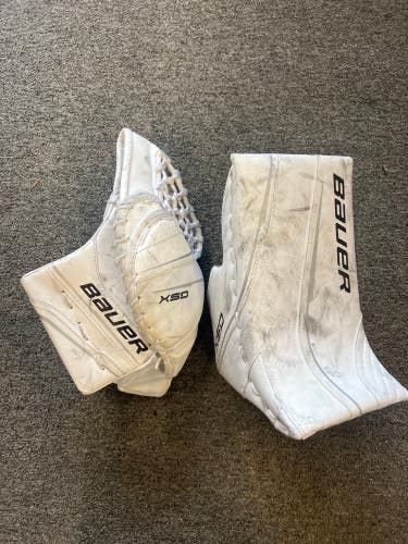 Junior Bauer GSX Goalie Glove & Blocker Regular (Used)