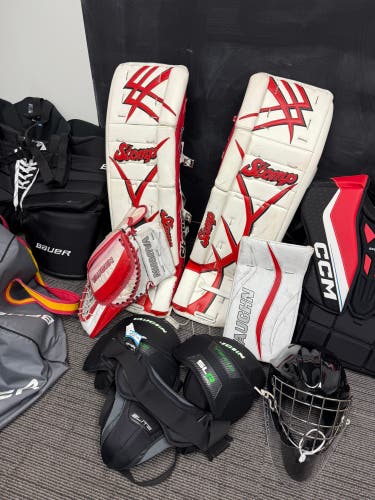 Vaughn Pro V Full Right Glove And Blocker (Used)